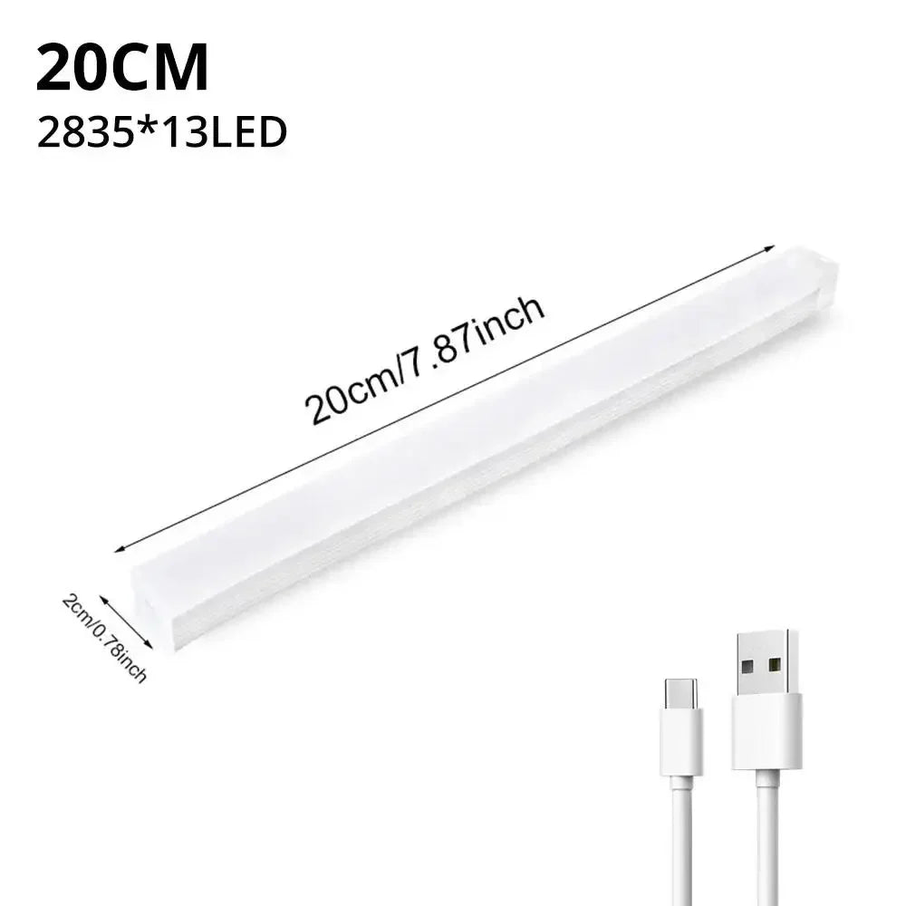 Luz LED Inteligente con Sensor de Movimiento – Recargable por USB, Magnética e Inalámbrica | Ideal para Armarios, Cocina, Pasillos y Escaleras