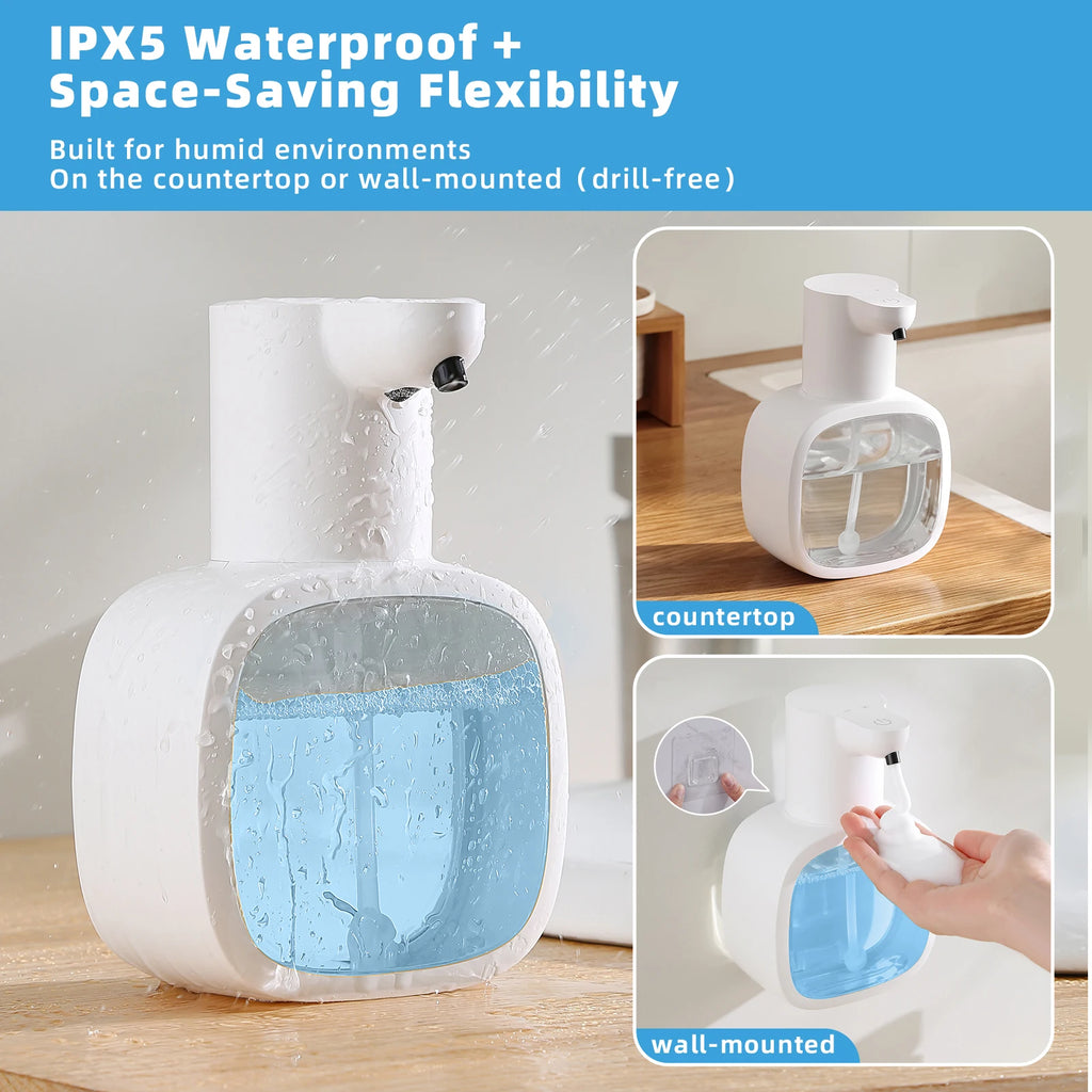 Dispensador Inteligente de Jabón de Pared – Espuma Automática, Sensor Sin Contacto y Depósito de 500 ml