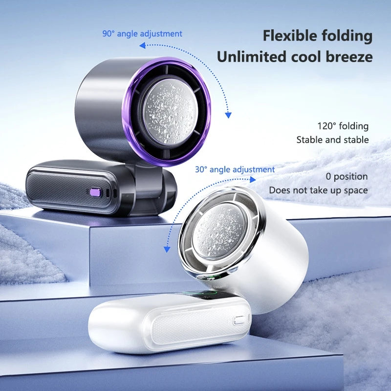 Ventilador de Mano Turbo Recargable | 100 Velocidades, Pantalla LED y Batería de 4000 mAh