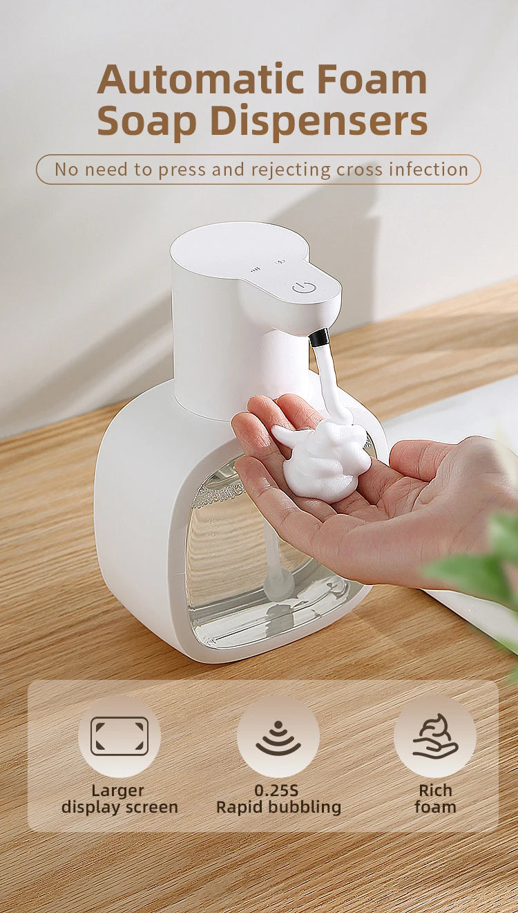 Dispensador Inteligente de Jabón de Pared – Espuma Automática, Sensor Sin Contacto y Depósito de 500 ml