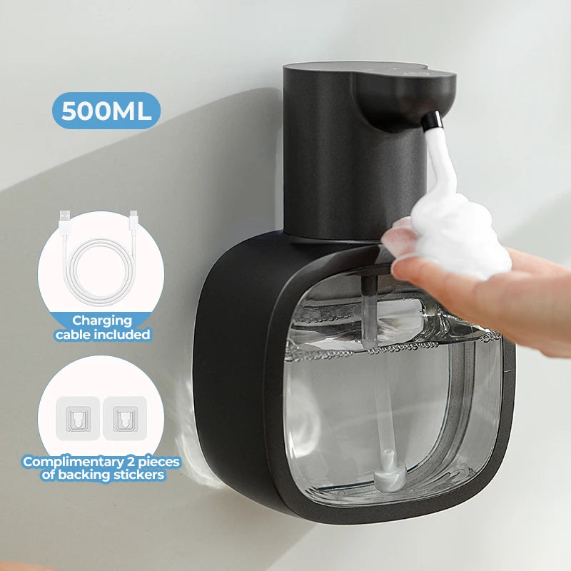 Dispensador Inteligente de Jabón de Pared – Espuma Automática, Sensor Sin Contacto y Depósito de 500 ml