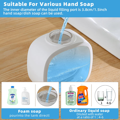 Dispensador Inteligente de Jabón de Pared – Espuma Automática, Sensor Sin Contacto y Depósito de 500 ml
