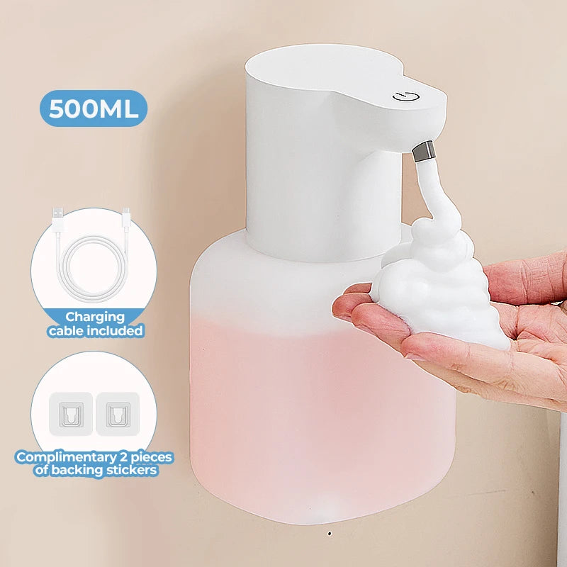 Dispensador Inteligente de Jabón de Pared – Espuma Automática, Sensor Sin Contacto y Depósito de 500 ml