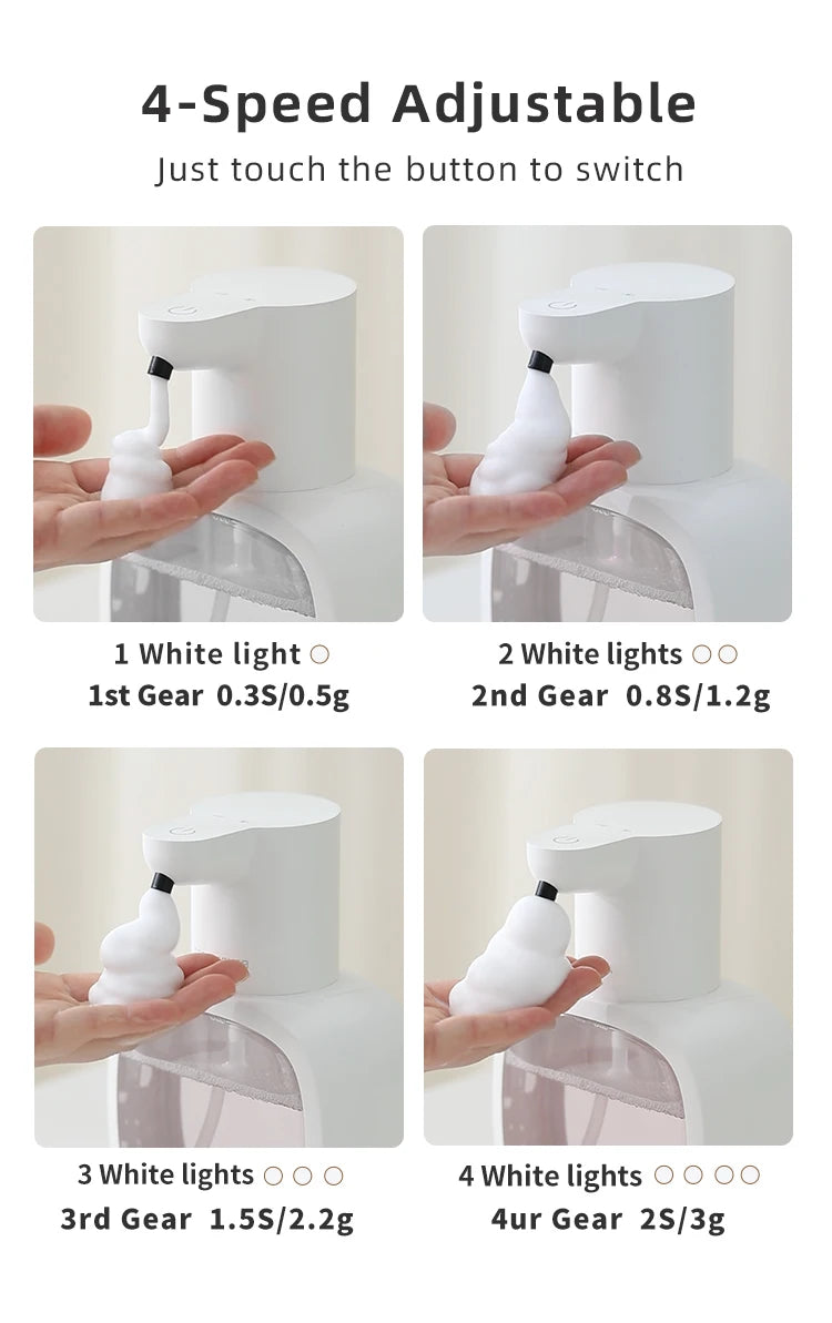 Dispensador Inteligente de Jabón de Pared – Espuma Automática, Sensor Sin Contacto y Depósito de 500 ml